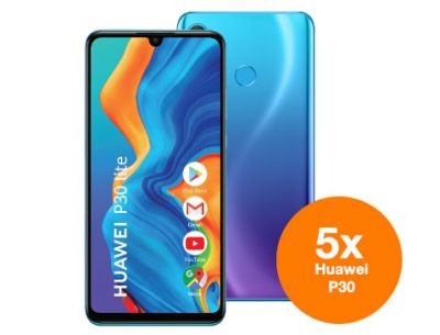 Câștigă 5 smartphone-uri Huawei P30