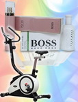 Castiga o bicicleta magnetica fitness si parfumuri Boss