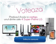 Concurs "Produsul Anului LG": castiga 4 super premii de la LG