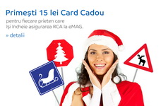 Castiga 15 lei pentru fiecare recomandare finalizata cu o comanda de RCA