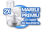 Castiga 2 roboti de bucatarie Philips si 8 razatoare Mix Express