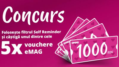 Câștigă 5 vouchere eMAG în valoare de 1.000 lei fiecare