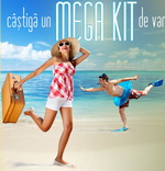 Castiga 2 pachete cu premii de vacanta